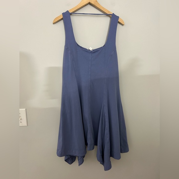 Daily Practice by Anthropologie Handkerchief-Hem Mini Dress in Wedgewood Blue - Picture 6 of 8